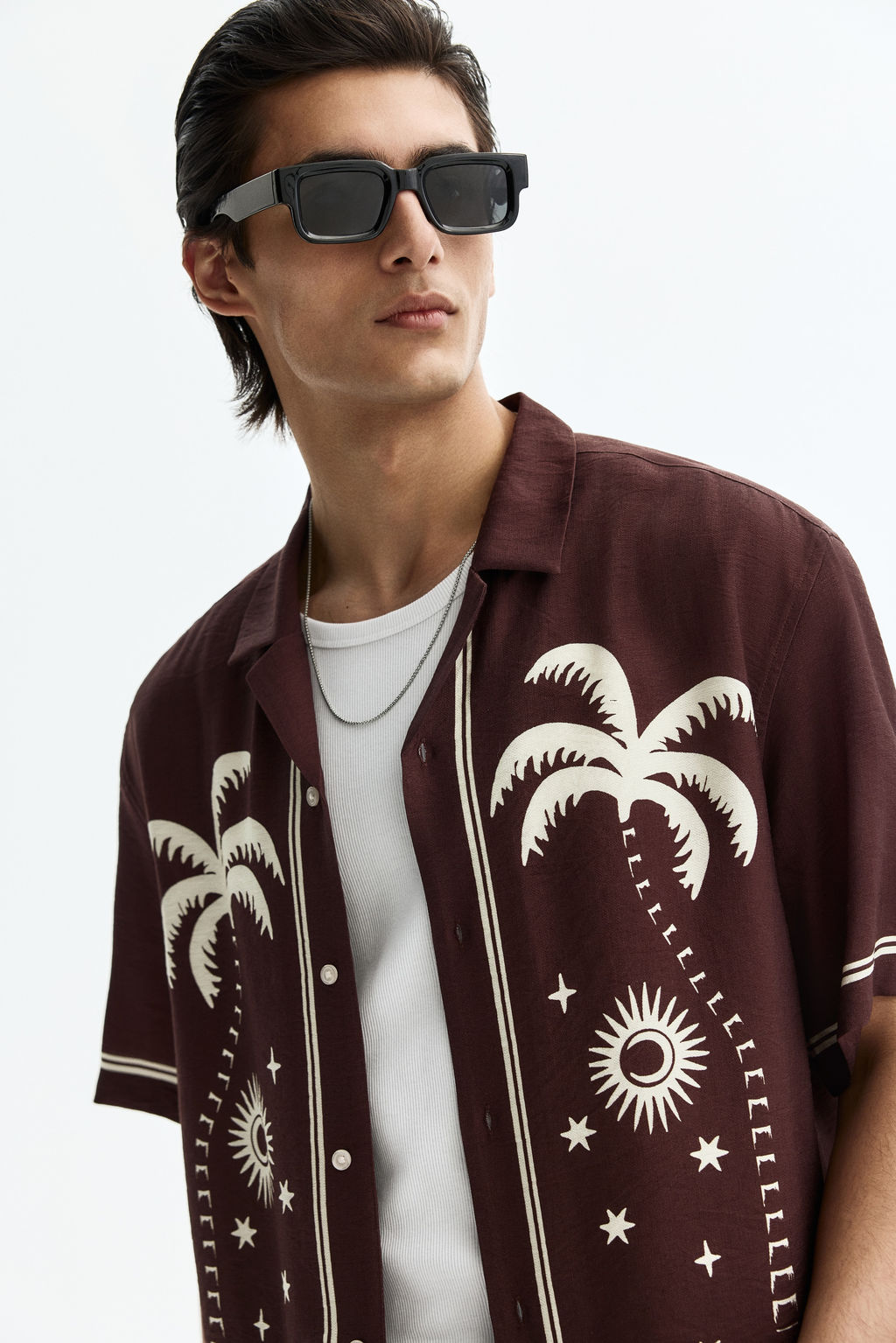 Camisa resort estampada Relaxed Fit - H&m фото 5