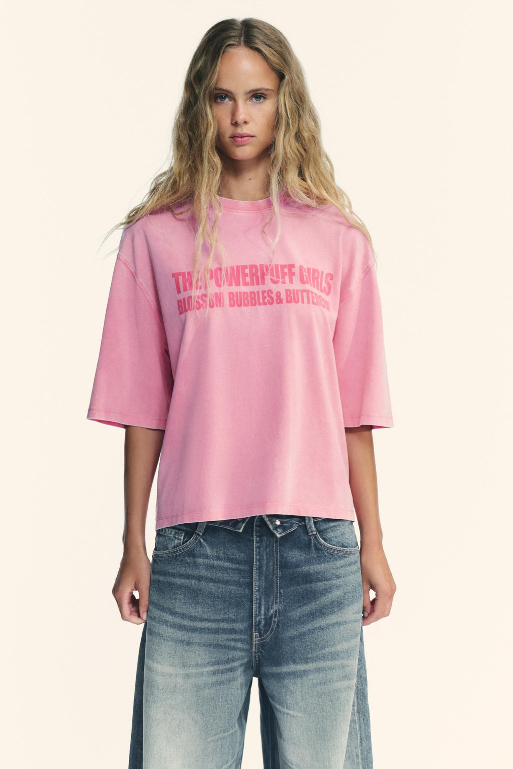 THE POWERPUFF GIRLS FADED-EFFECT T-SHIRT - Zara фото 2