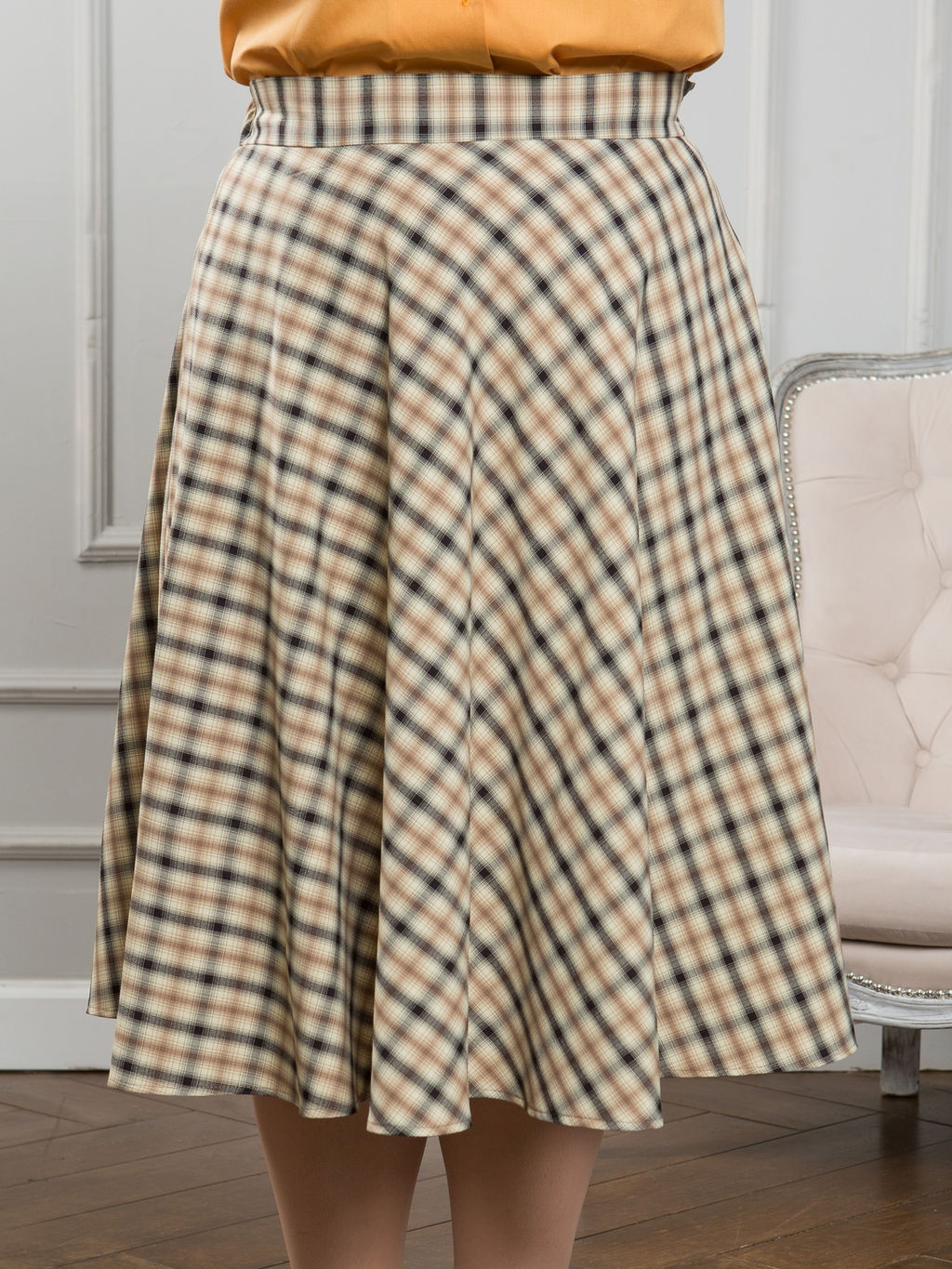 Юбка 1324 цветная клетка - Novita фото 4