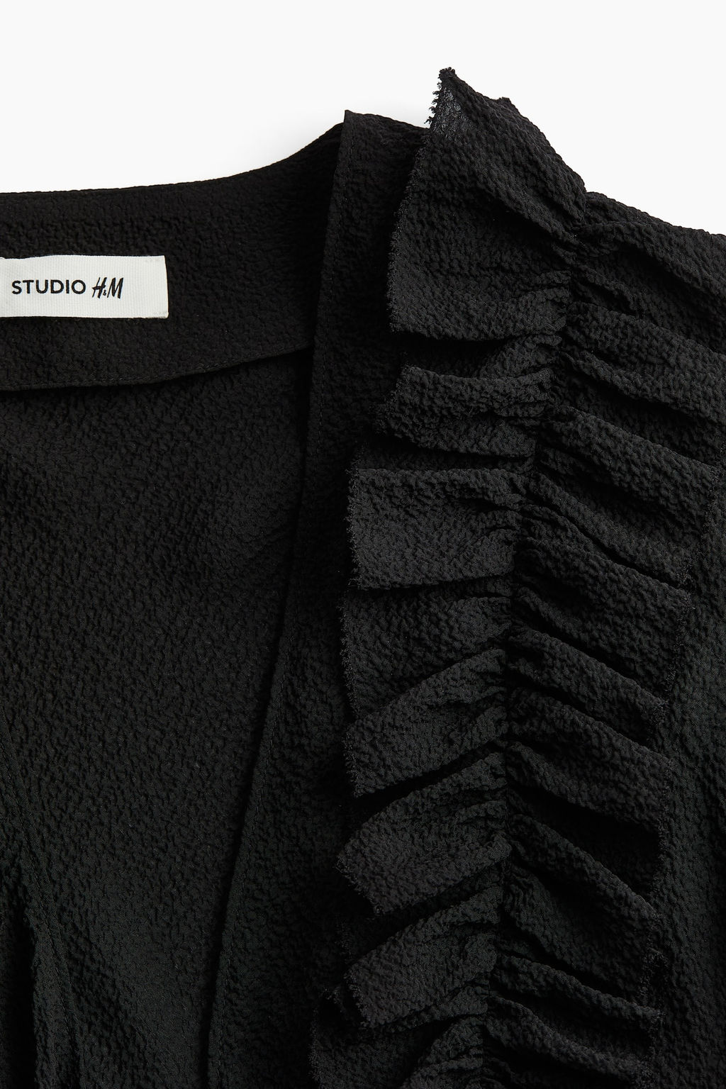 Blusa de volantes con efecto arrugado - H&m фото 6