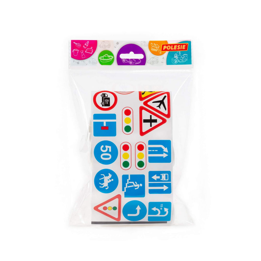 Набор дорожных знаков №2 (20 элементов) (в пакете) - Полесье фото 6