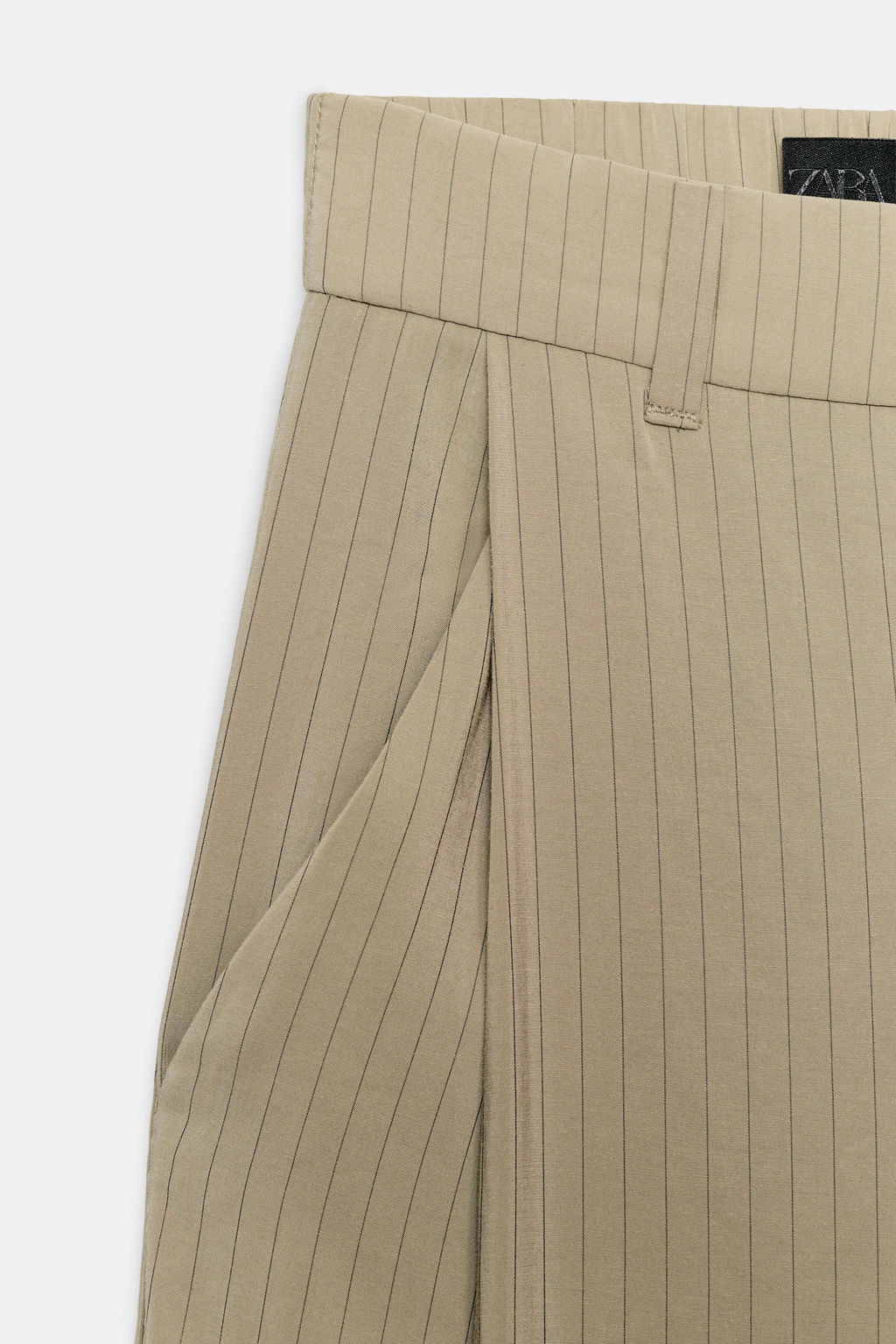 PANTAL?N FLUIDO PLIEGUES / Verde gris - Zara фото 8