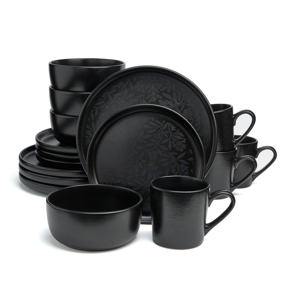 НАБОР ПОСУДЫ ОБЕДЕННЫЙ BRONCO CHOICE BLACK НА 4 ПЕР. 16 ПР.  фото 7