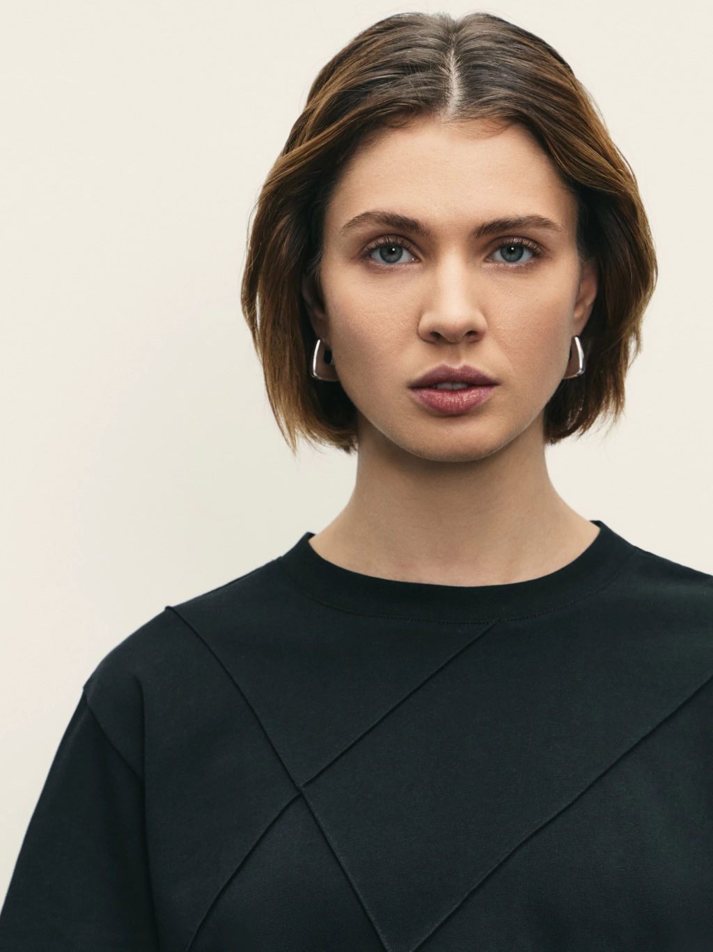 Футболка из хлопка с геометричным рисунком / Zarina  фото 6