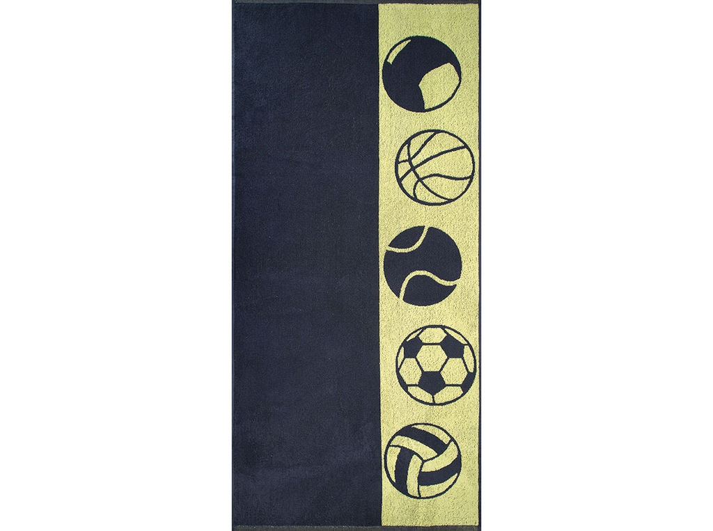 6с102.411ж1 Мячи(т.серый1) Полотенце махровое 67х150см