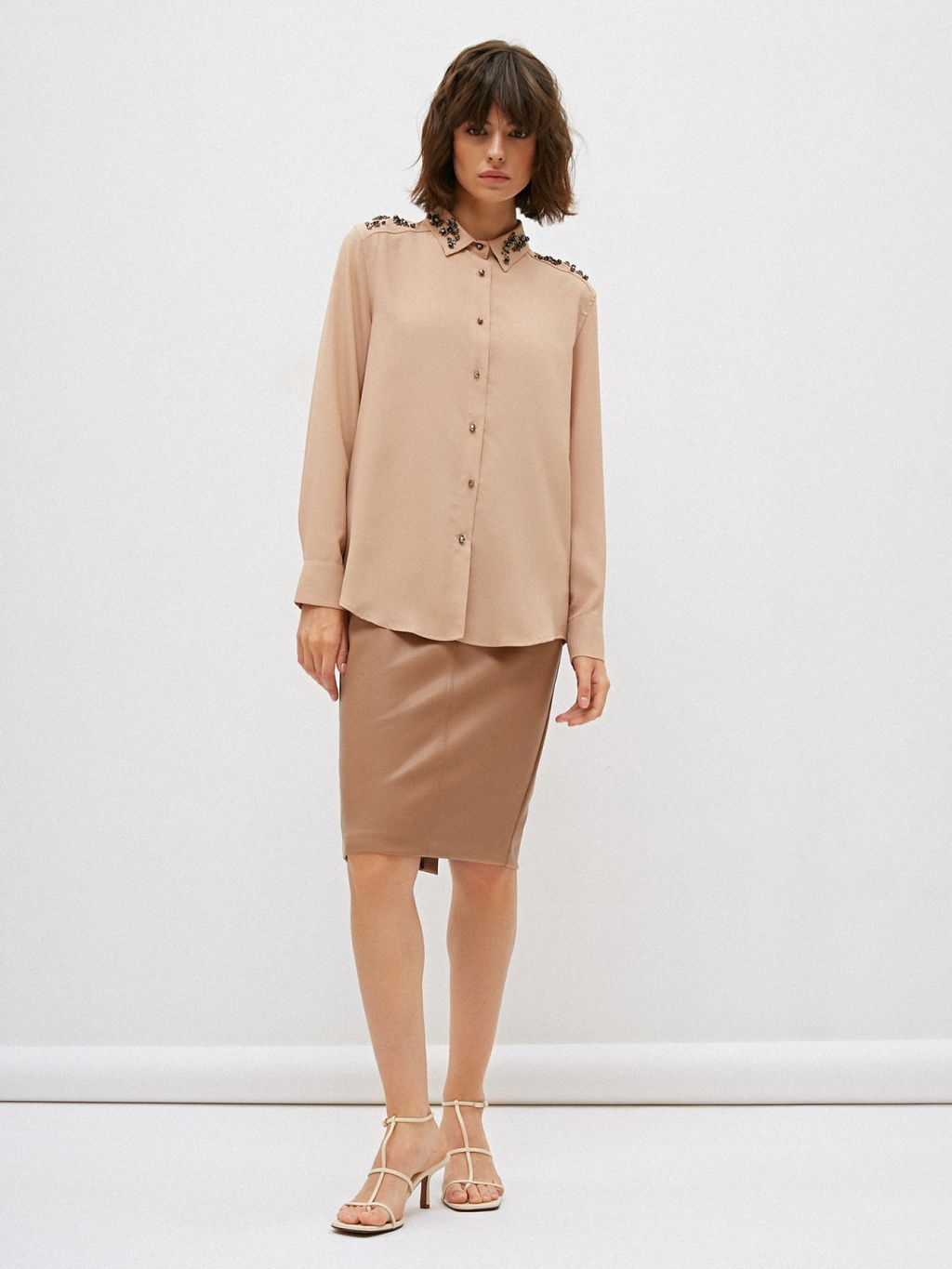 Conso/PR 200908 - beige Блузка  фото 6