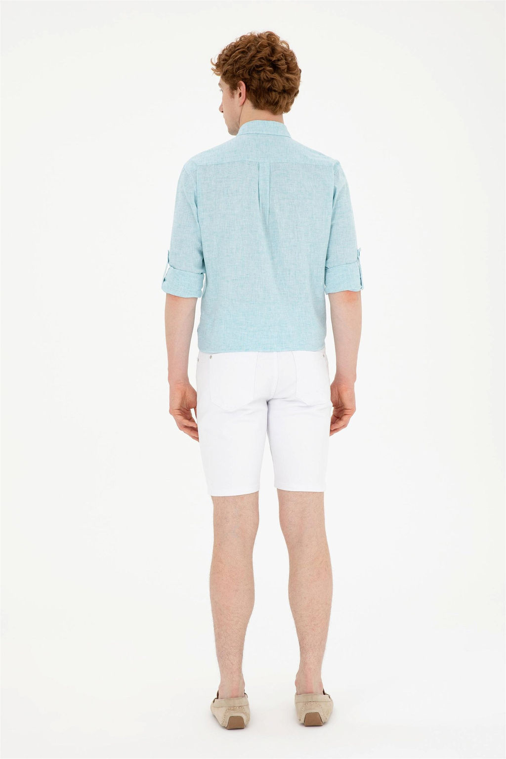 Мужские белые джинсовые шорты Неожиданная скидка в корзине - U.s. polo assn фото 4