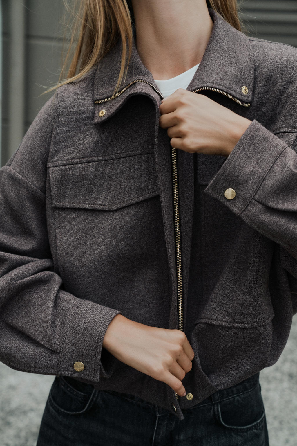HIGH-NECK BOMBER JACKET - Zara фото 18