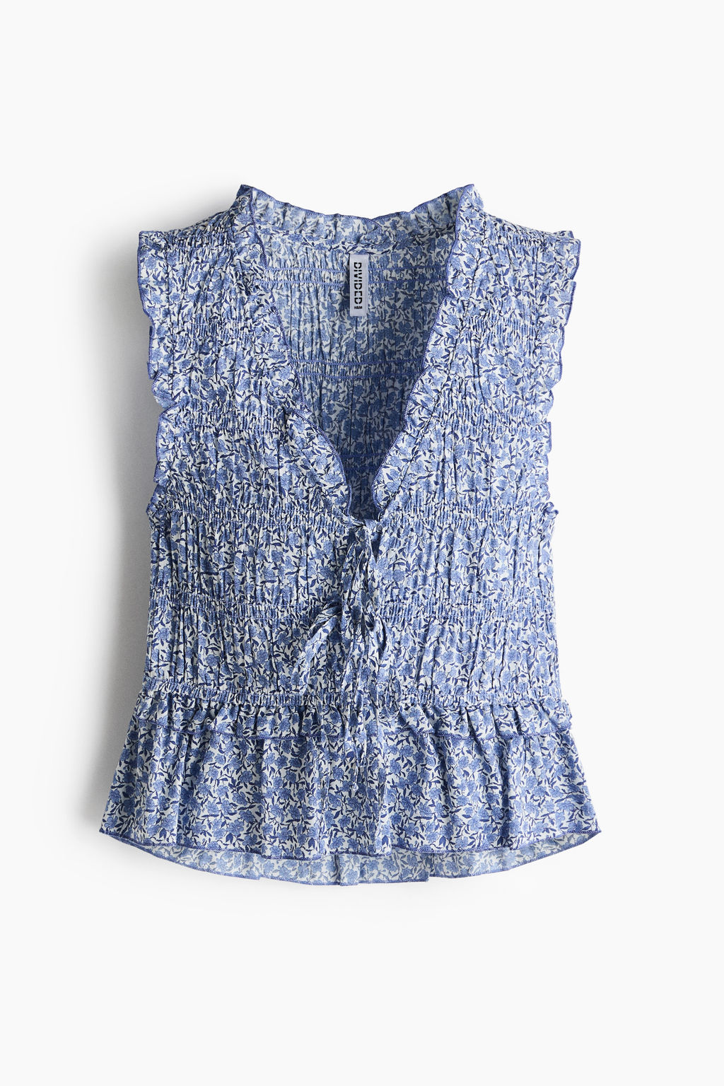 Top fruncido con lazadas - H&m фото 3