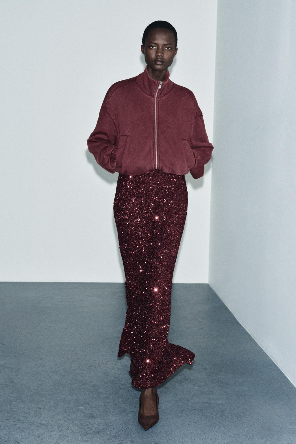 WASHED FLEECE JACKET - Zara фото 7