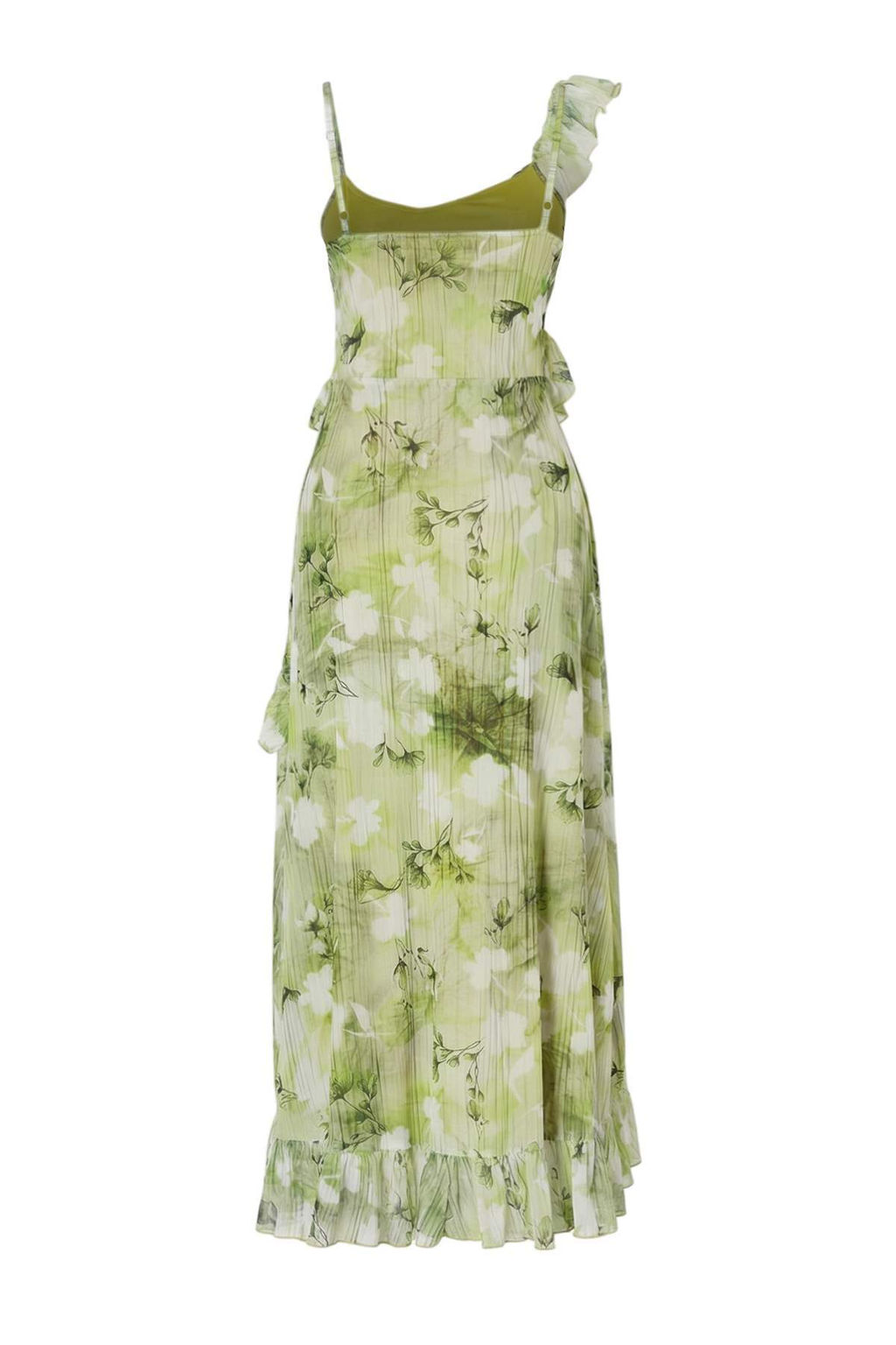 Limited Edition Cok Renkli Can Form Havuz Yaka Ince Ask?l? Kolsuz Tul Orme Elbise TWOSS26EL00411 - Trendyolmilla фото 2