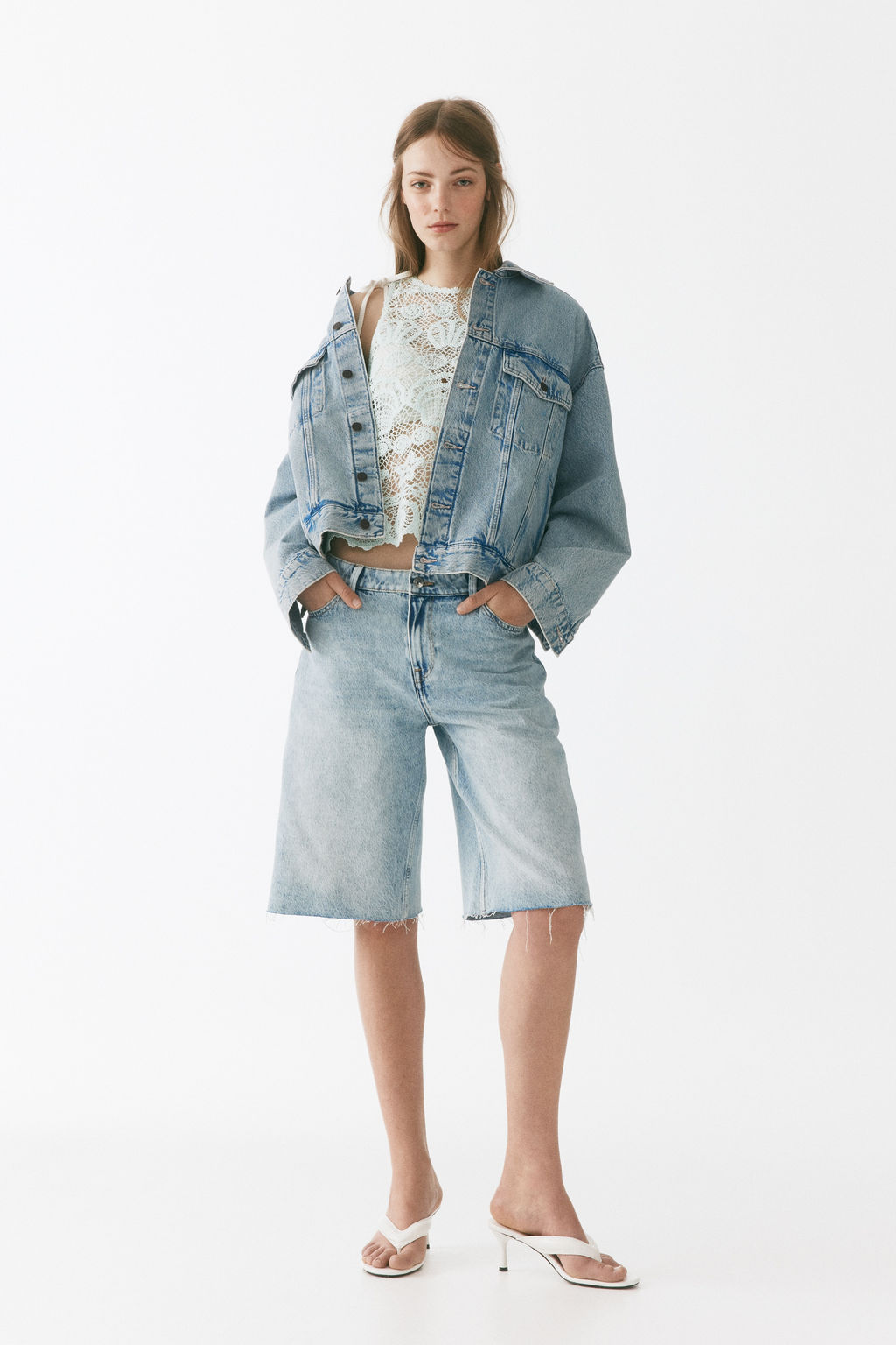 Bermudas en denim - H&m фото 5