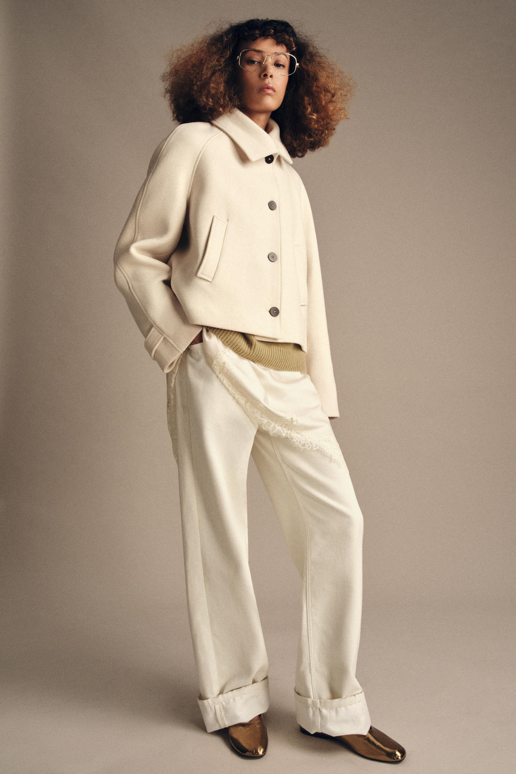 ZW COLLECTION SHORT WOOL COAT - Zara фото 5