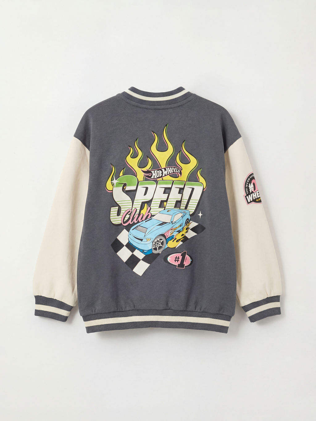 Hot Wheels Bask?l? Erkek ?ocuk Kolej Ceket