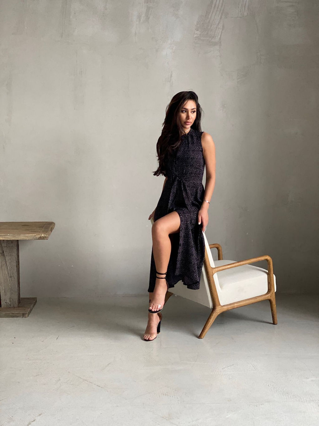 Платье, как из к/ф Красотка, чёрное в горошек - Martichelli фото 14