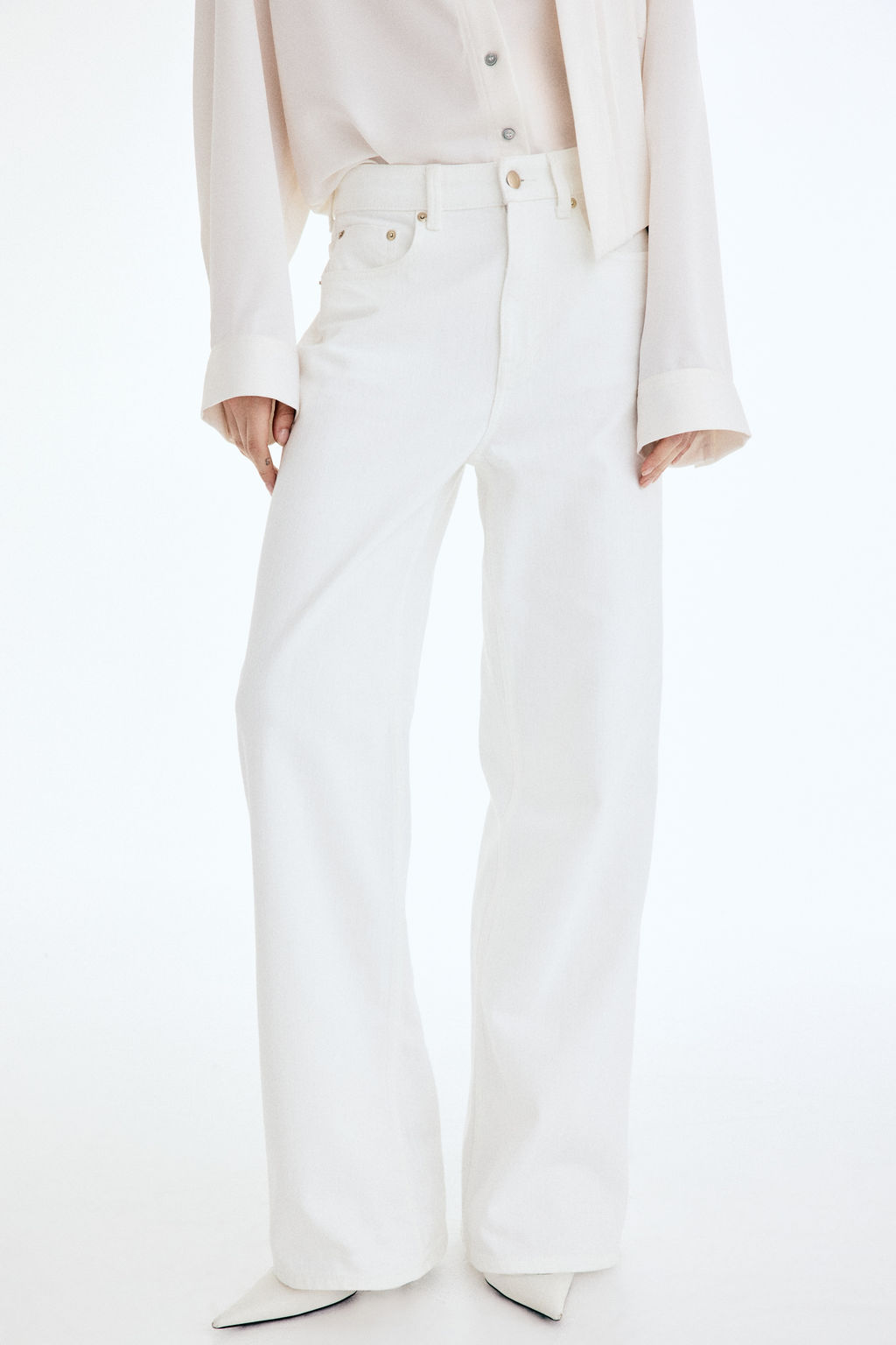 Wide High Jeans - H&m фото 11