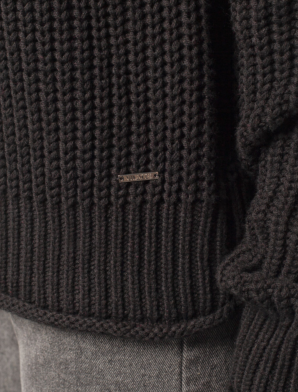 VILATTE / Свободный джемпер крупной вязки  фото 3