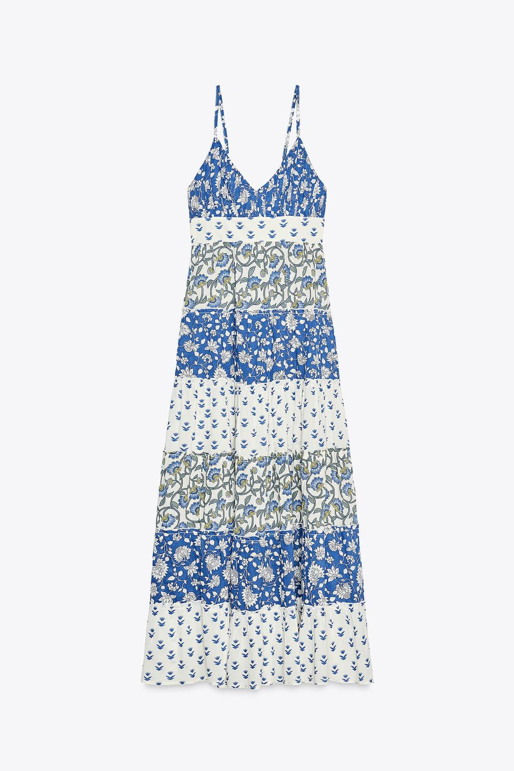 PATCHWORK PRINT PANEL DRESS - Zara фото 5
