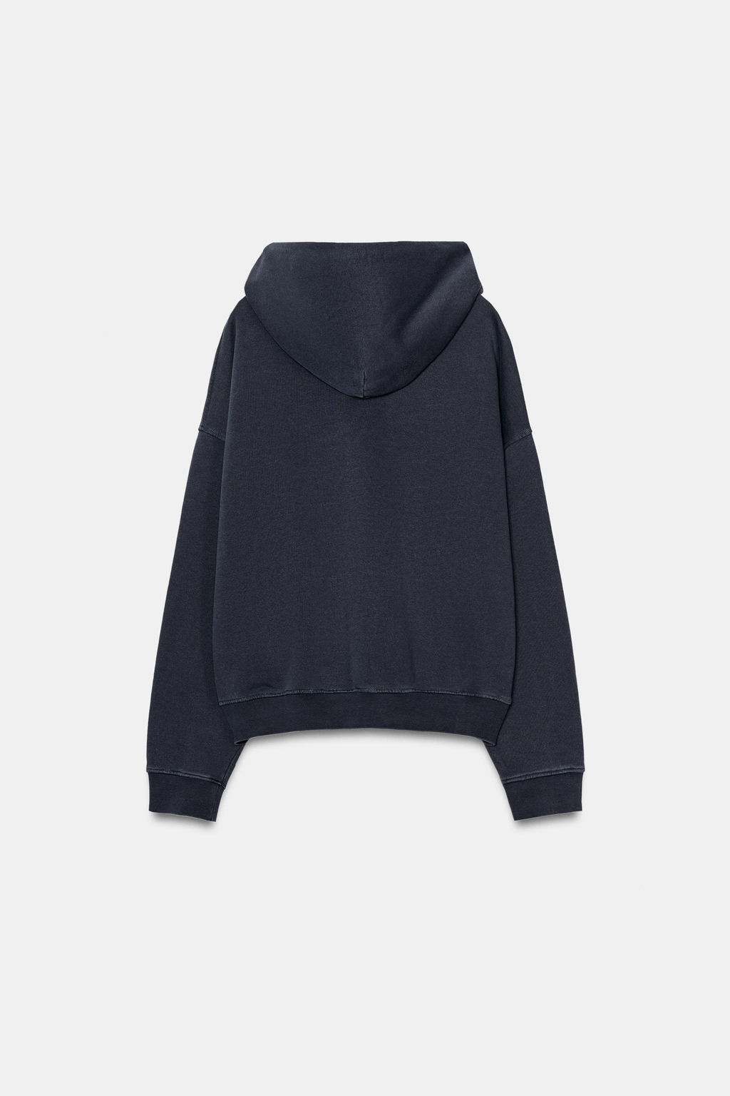 SUDADERA CAPUCHA EFECTO LAVADO / Azul - Zara фото 8