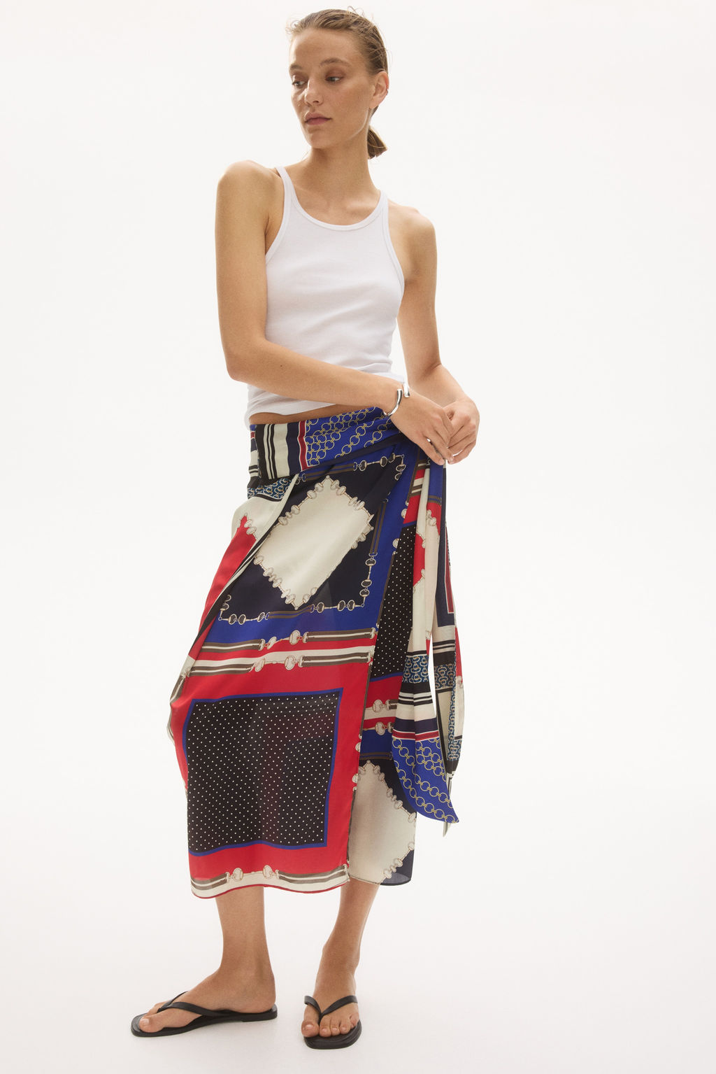 Falda de sat?n con lazada - H&m фото 2