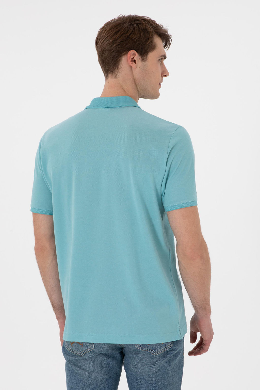 Мужская мятная базовая футболка Неожиданная скидка в корзине - U.s. polo assn фото 5