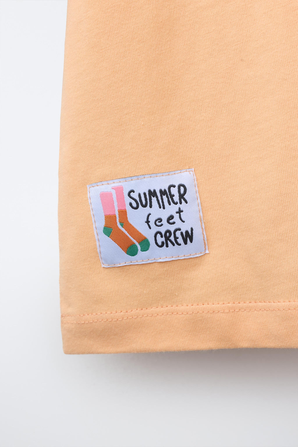 CAMISETA MANGA RANGL?N COLOR BLOCK / Naranjas - Zara фото 4