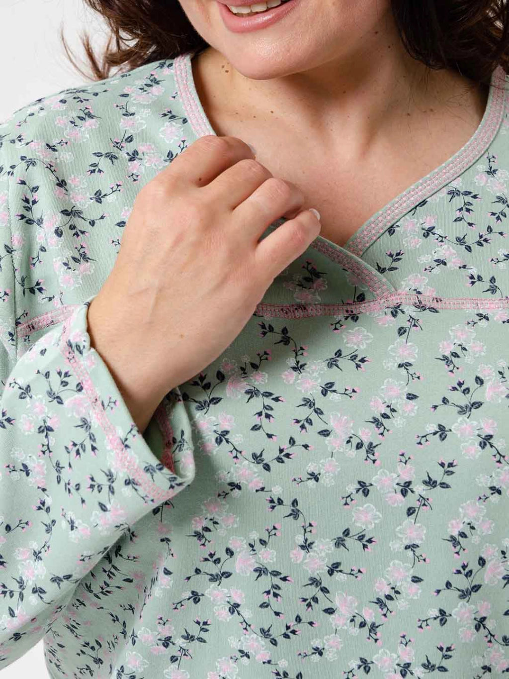 Пижама женская, цвет зеленый