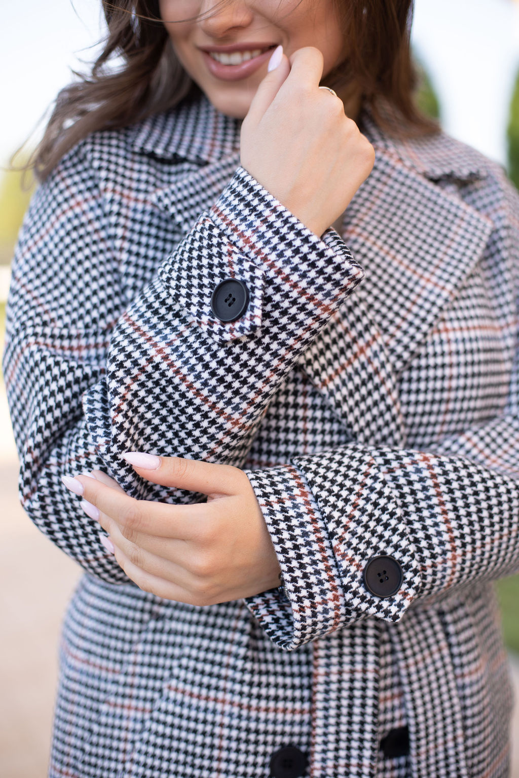 Пальто женское демисезонное 22970 (клетка britny) - Kankan фото 2