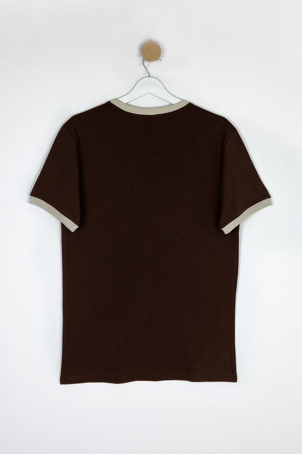TRENDYOL MAN Ekru Regular/Normal Kesim Kol Detayl? Bask?l? %100 Pamuk Tok Kumas T-shirt TMNSS25TS00034 - Trendyolmilla фото 7