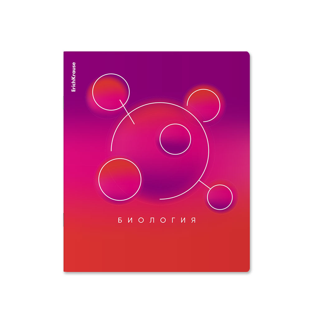 АКЦИЯ Цена за 5 шт. Тетрадь школьная ученическая ErichKrause Gradient, Биология, 36 листов, клетка
