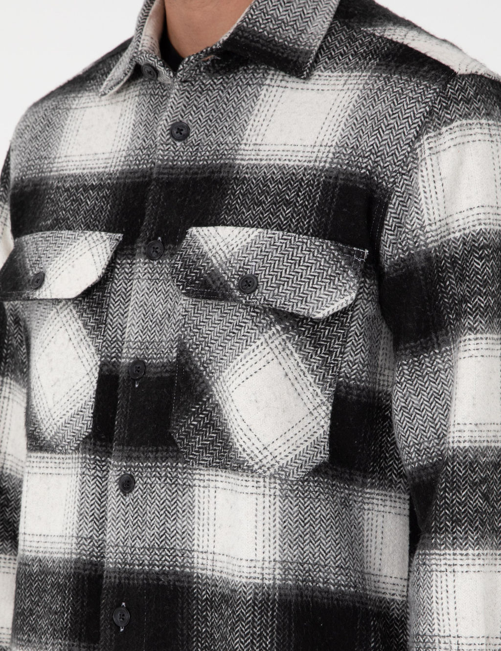 Siyah Comfort Fit Uzun Kollu Oduncu G_mlek - Pierre cardin фото 7