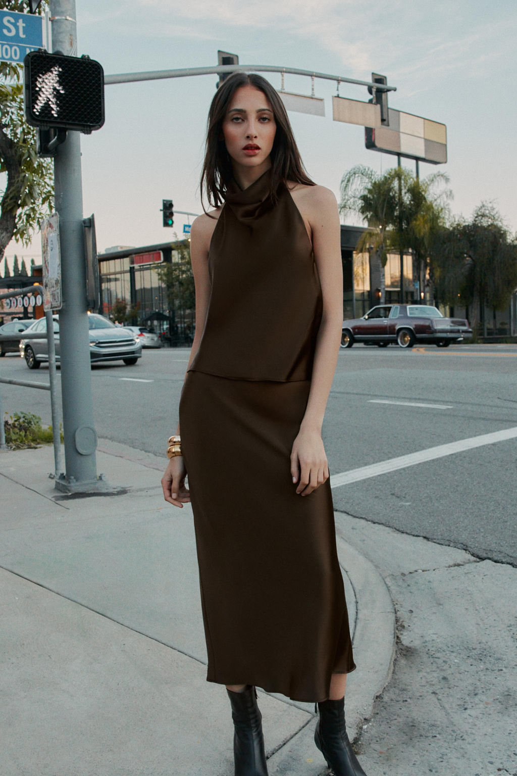 SATIN HALTER TOP - Zara фото 45