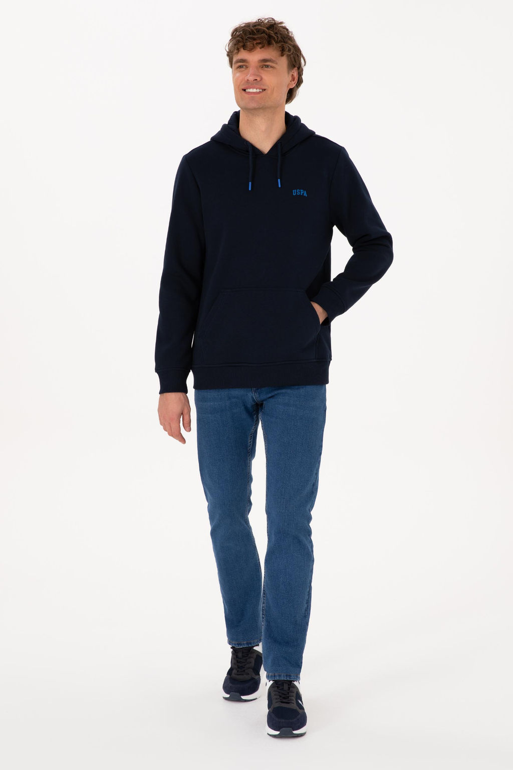 Erkek Regular Fit Kap__onlu _ardonlu Lacivert Basic Sweatshirt - U.s. polo assn фото 4