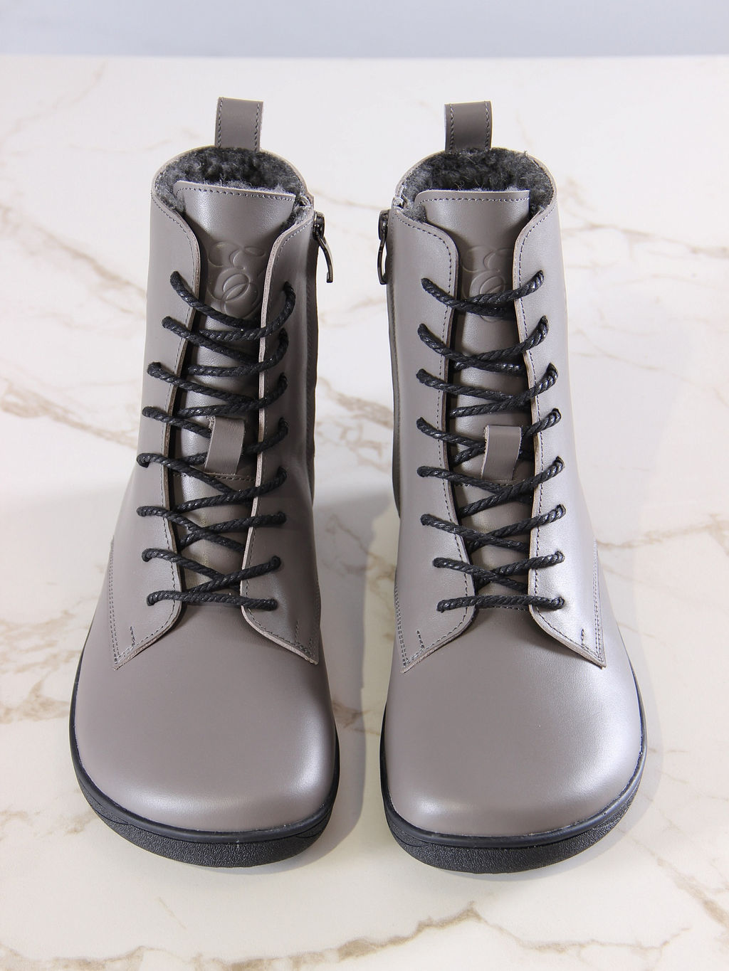 Босоногие ботинки 351.NATAbl.Серый игуана/шерсть