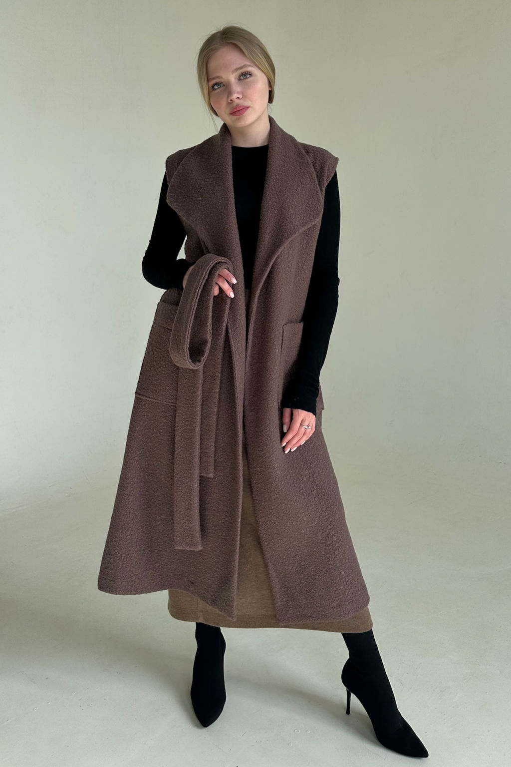 Жилет LAMB079/01/Кофейный - M&G all natural фото 7