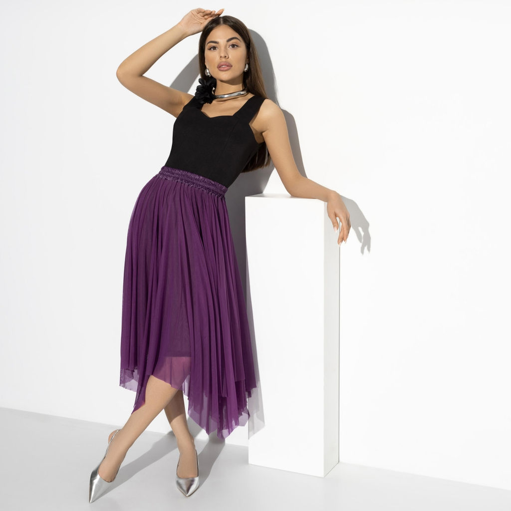 Юбка из сетки, Экстремально прекрасна (violet, нью) - Charutti фото 6