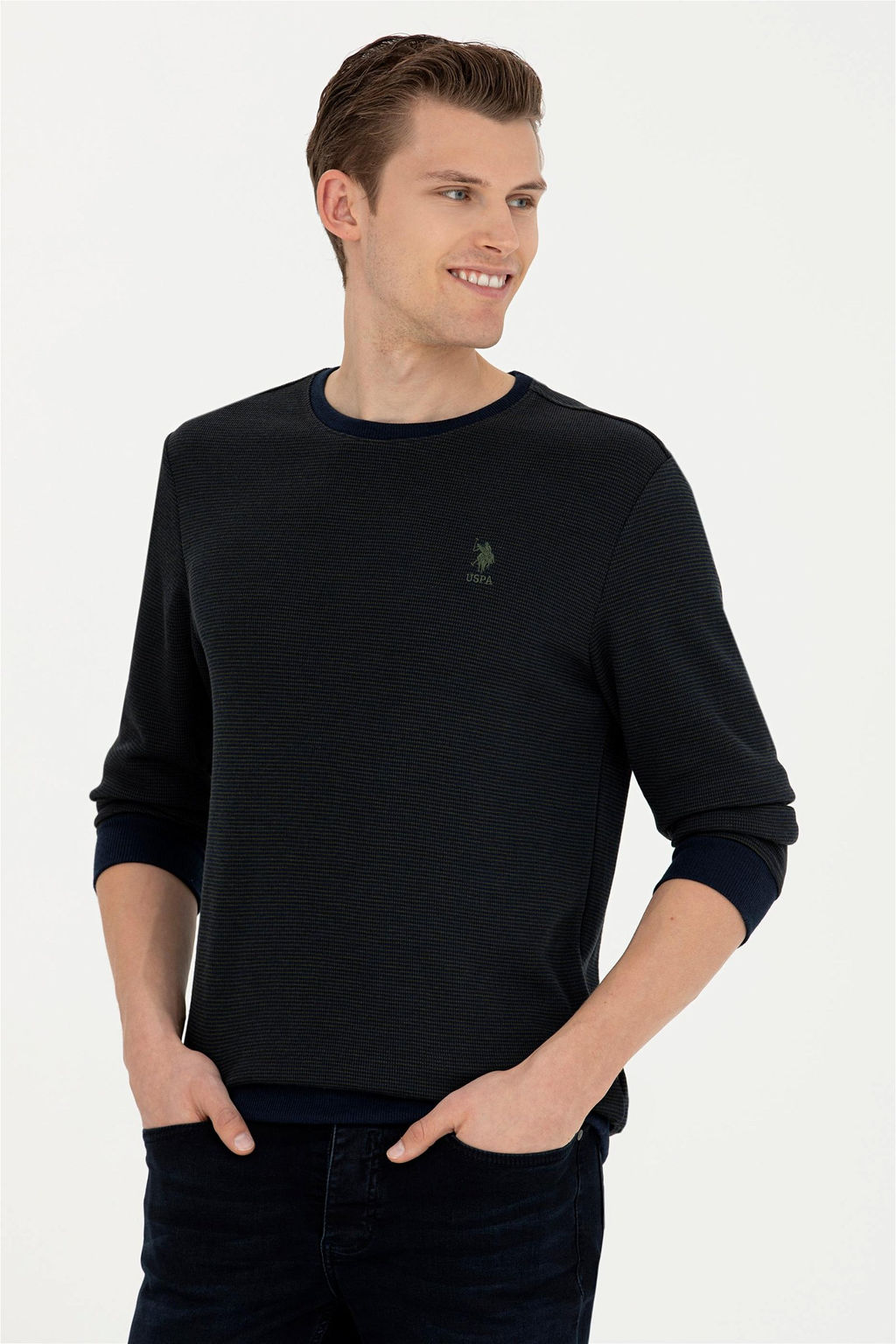 U. S. Polo Assn / Мужской темно-синий свитшот - U.s. polo assn фото 10