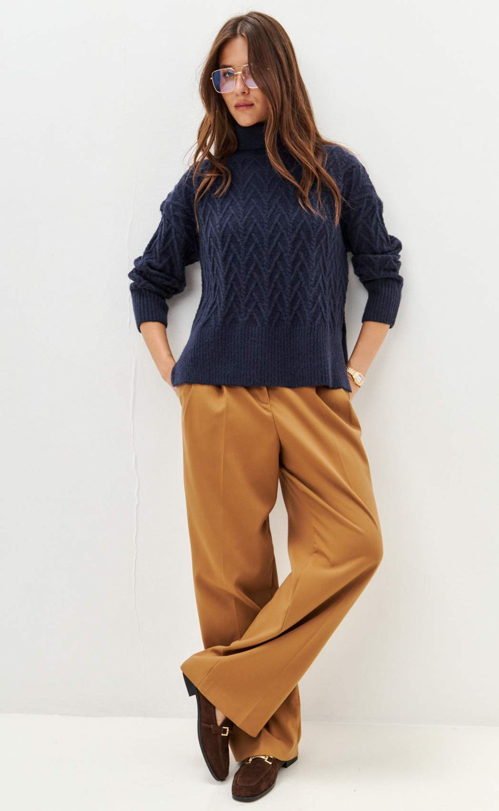 Джемпер F522-1502 d.blue - Fine joyce фото 3