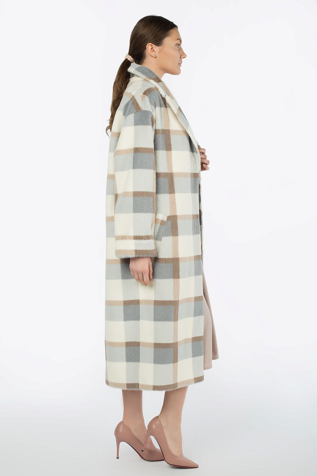 Пальто женское демисезонное (пояс) - El podio фото 3