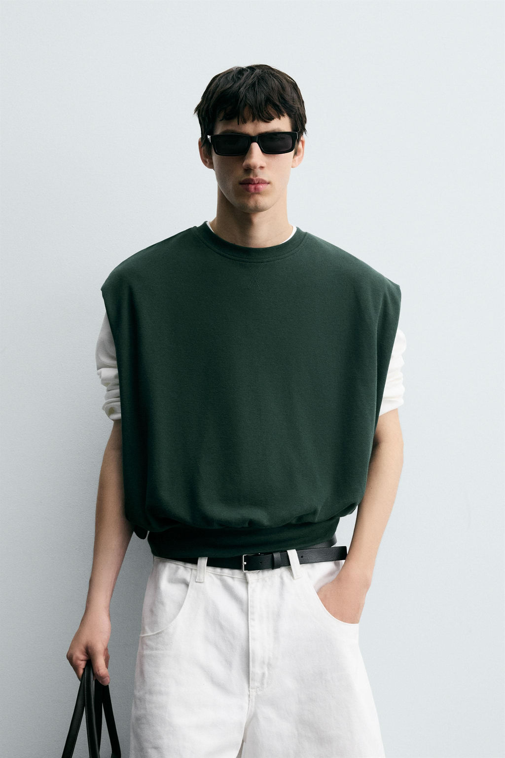 PIQU_ TEXTURED INTERLOCK GILET - Zara фото 2