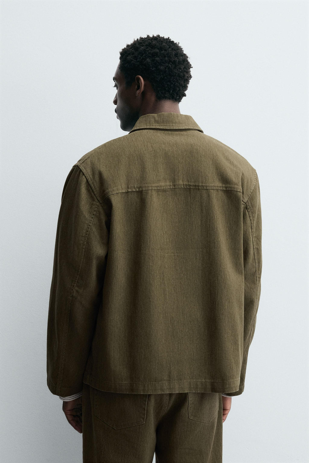 TEXTURED OVERSHIRT WITH POCKETS - Zara фото 3