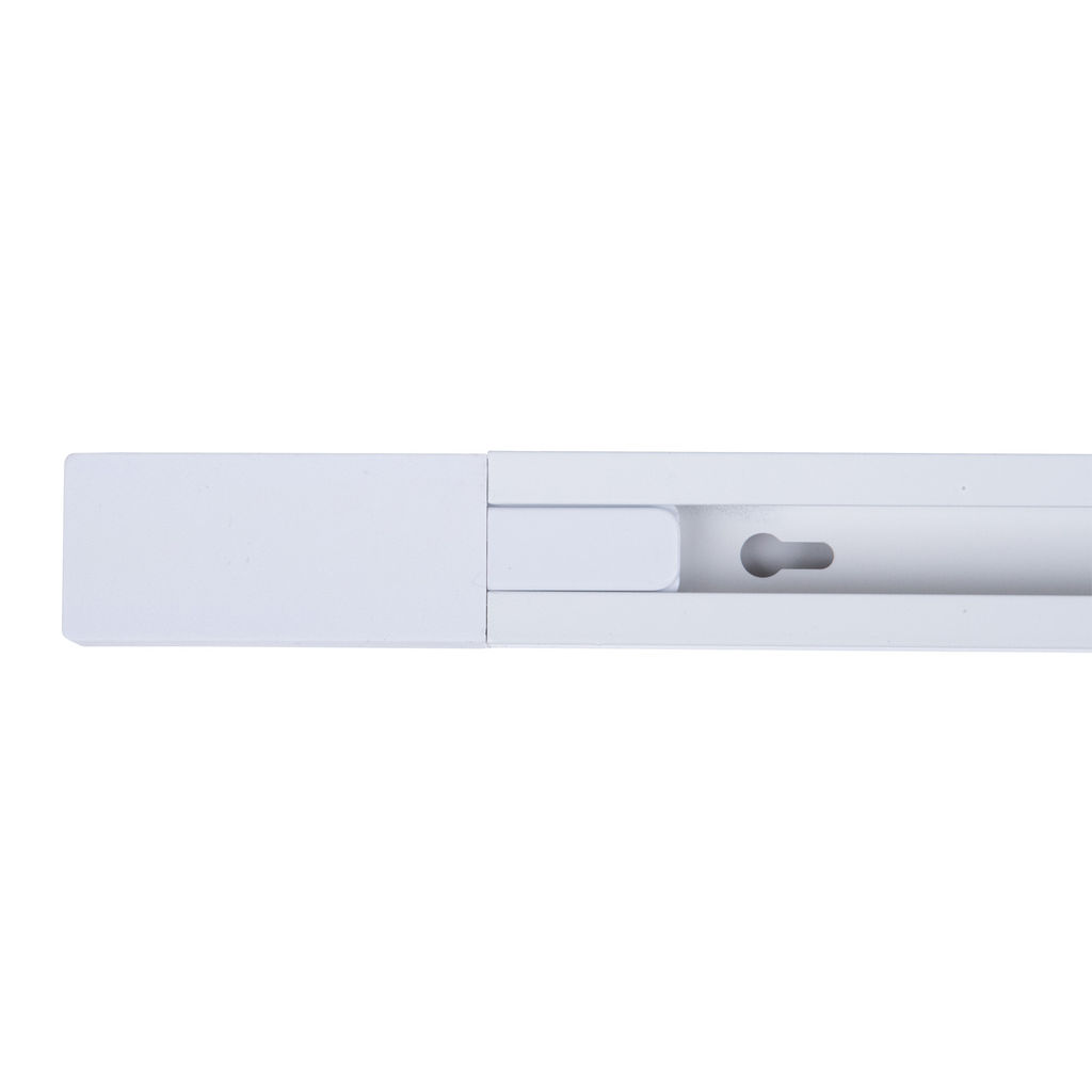 UBX-Q122 GS2 WHITE 100 SET01 Шинопровод осветительный, тип G, в наборе с заглушкой и вводом питания. Однофазный. Белый. Длина 1м. ТМ Volpe.