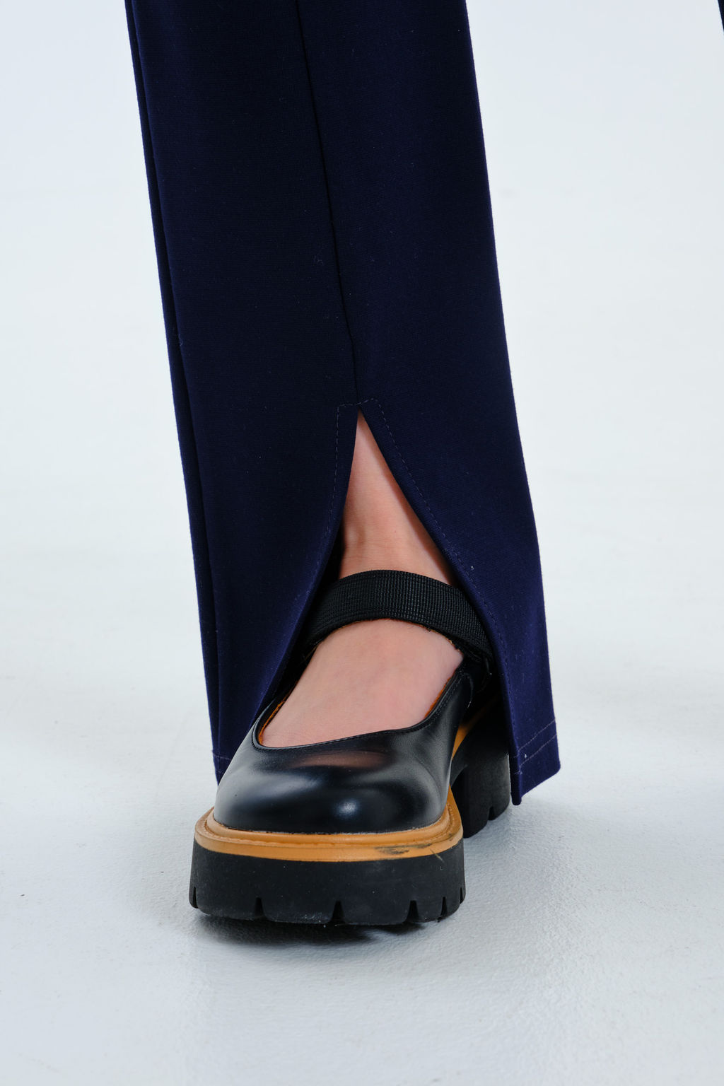 Брюки с разрезами 4-45-23/2-8 синий - Miza фото 11