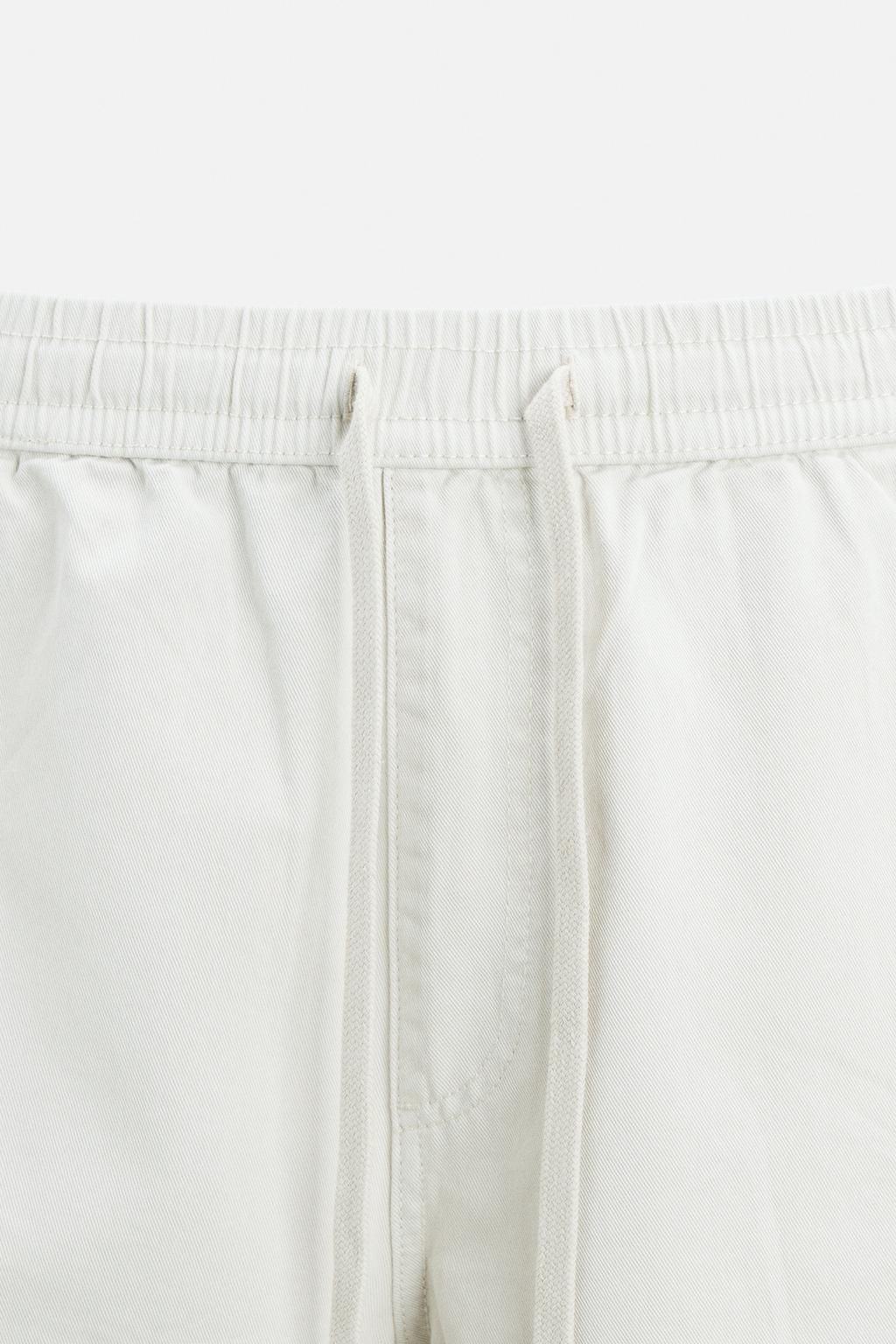 WASHED JOGGER WAIST TROUSERS - Zara фото 16