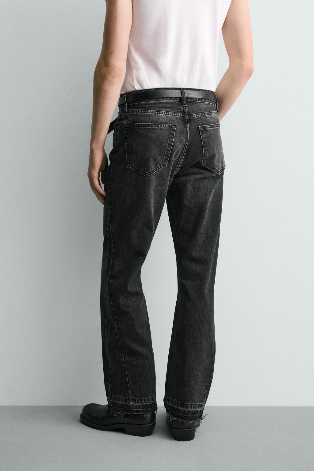 JEANS FLARE FIT / Carb?n - Zara фото 13