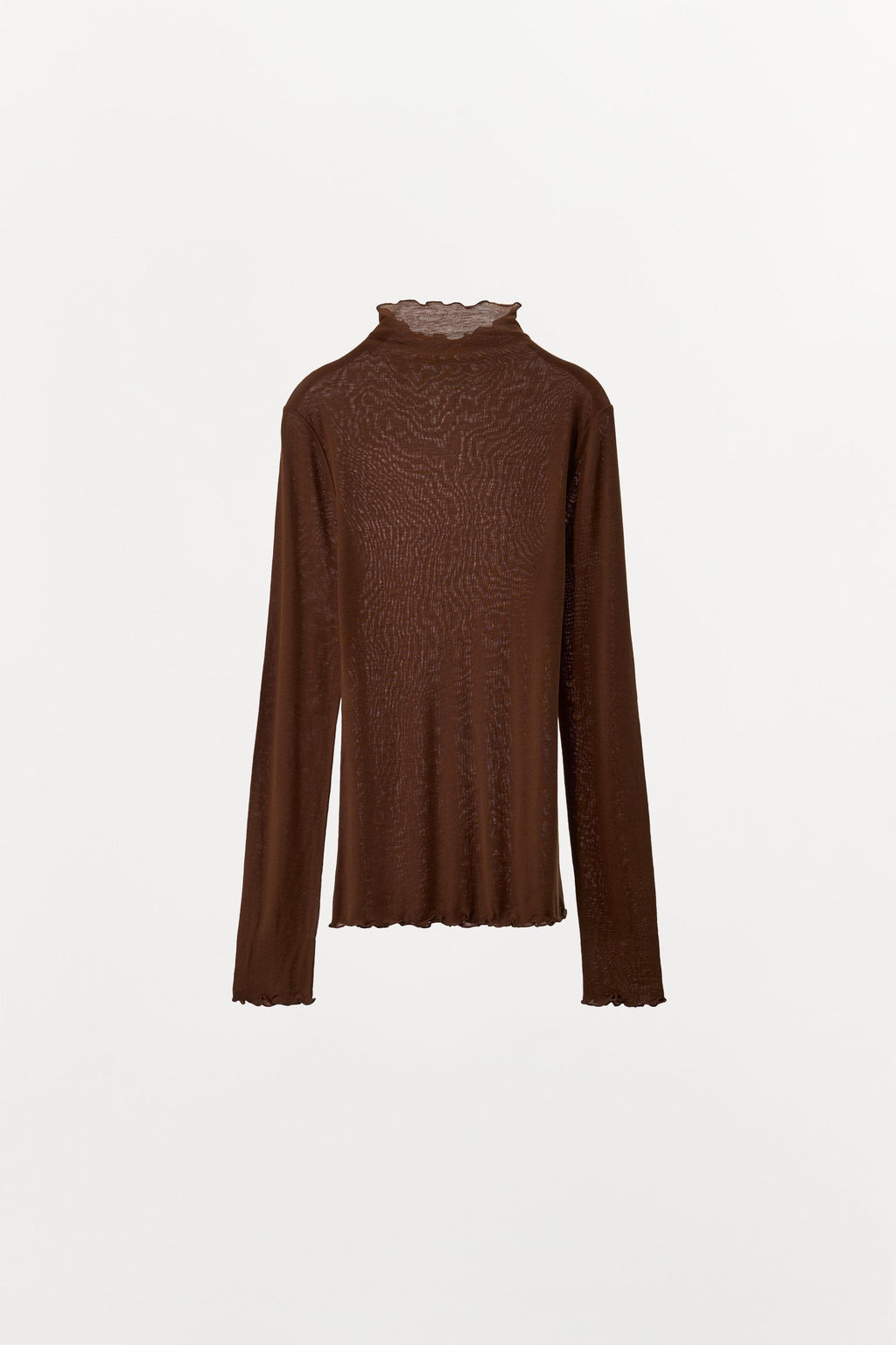 CAMISETA LISA CON LYOCELL / Marr?n