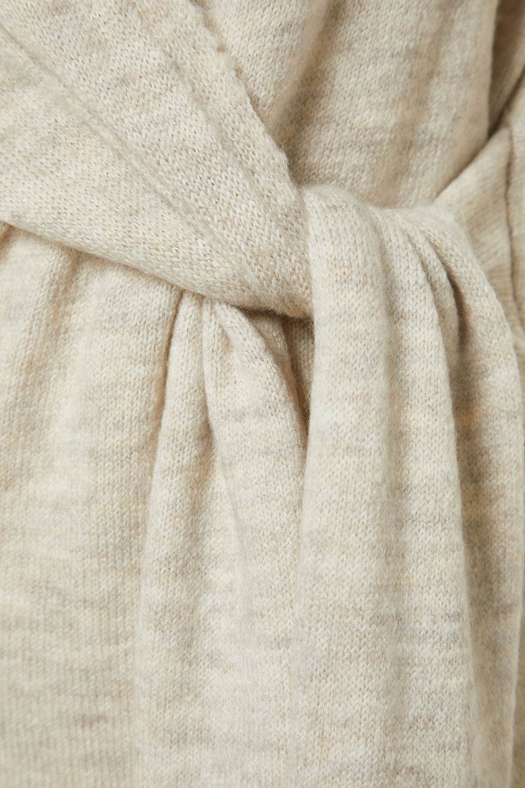 Tas Yumusak Dokulu Midi Triko Kruvaze Yaka Baglamal? Elbise TWOAW21EL0260