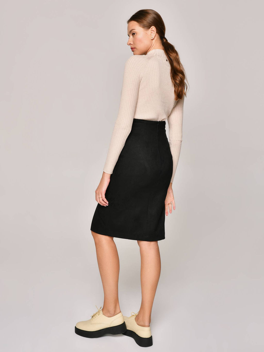 CONTE Замшевая юбка-карандаш ROYAL black black