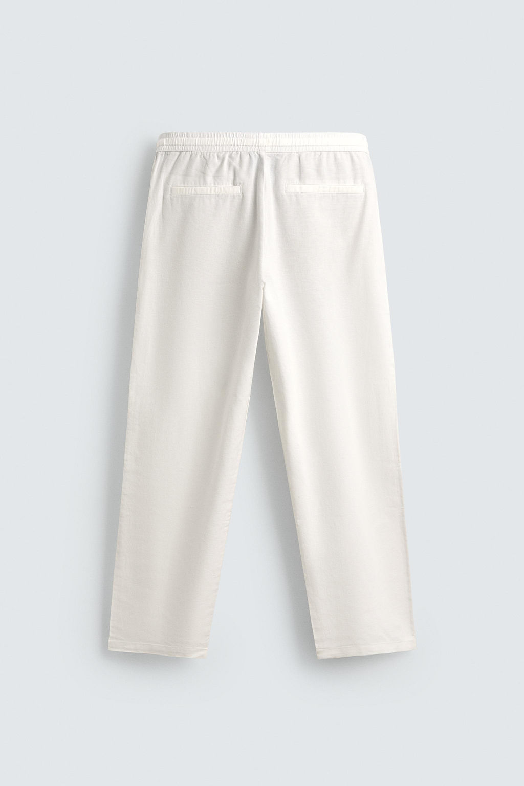 PANTAL?N RELAXED FIT ALGOD?N - LINO / Blanco roto - Zara фото 7