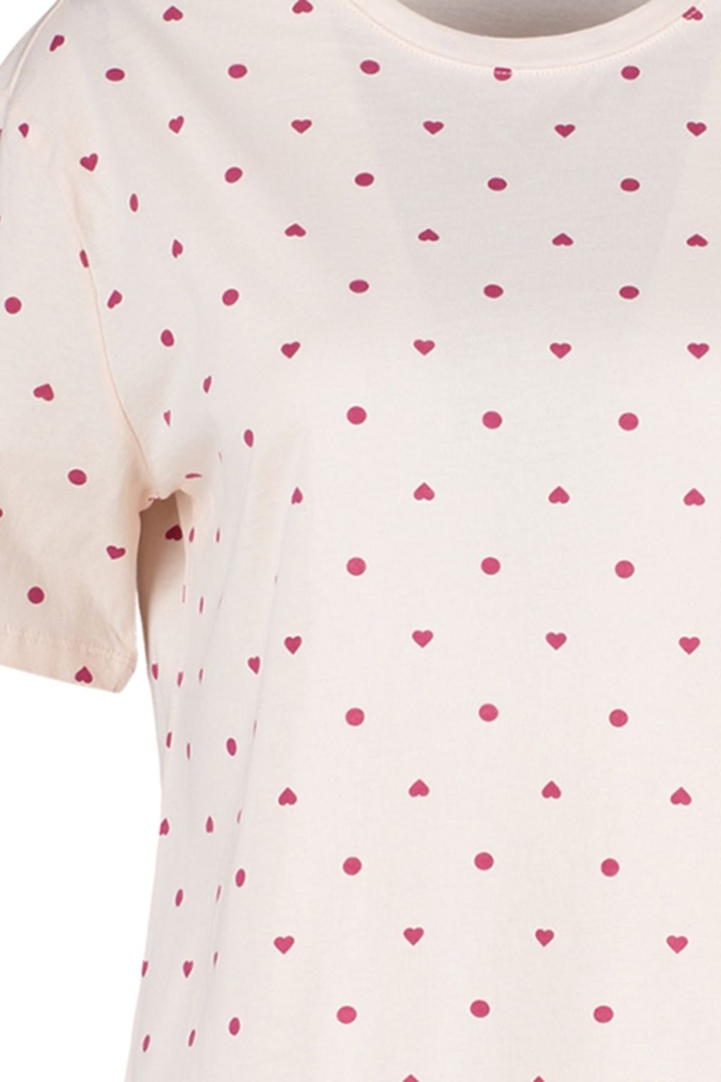 Trendyolmilla Beyaz %100 Pamuklu Puantiyeli ve Kalpli Sortlu Orme Pijama Tak?m? THMSS21PT1485 фото 16